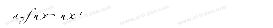 LTZapfino One字体转换